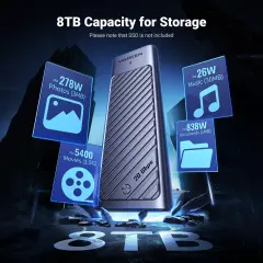 UGREEN 35576 CM559 USB-C 3.2 Gen 2x2 M.2 NVMe SATA SSD 20Gbps M-Key / B+M Muhafazası ve Soğutma Pedi