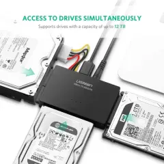 UGREEN 30353 USB-A 3.0 SATA & IDE 3.5'' + 2.5'' Harddisk Dönüştürücü Converter