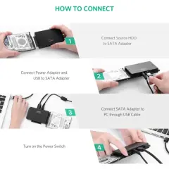 UGREEN 30353 USB-A 3.0 SATA & IDE 3.5'' + 2.5'' Harddisk Dönüştürücü Converter