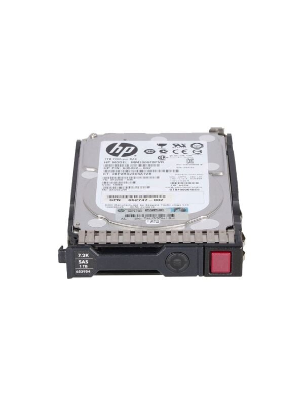HPE 1TB 7.2K 6G SAS SC 2.5'' Sunucu Harddisk MM1000FBFVR 605832-002 9RZ268-035