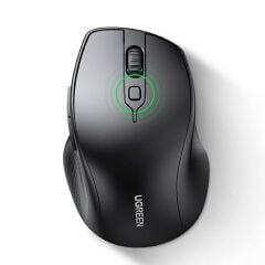 UGREEN 25440 MU101 Ergonomik Dual Mode 4000dpi 2.4GHz Kablosuz ve Bluetooth Mouse Siyah
