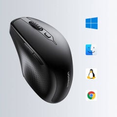 UGREEN 25440 MU101 Ergonomik Dual Mode 4000dpi 2.4GHz Kablosuz ve Bluetooth Mouse Siyah
