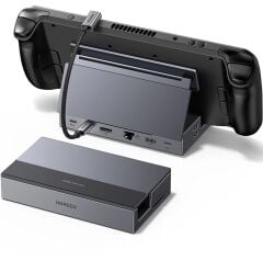 UGREEN 55733 CM800 9 in 1 USB-C to 3xUSB-A Çoklayıcı 1x4K/120Hz DisplayPort 1xRJ45 Gigabit Ethernet 1xSD 1xTF Kart Okuyucu 1xUSB-C PD 100W Şarj Desteği Çok Fonksiyonlu Bağlantı İstasyonu Siyah - 2