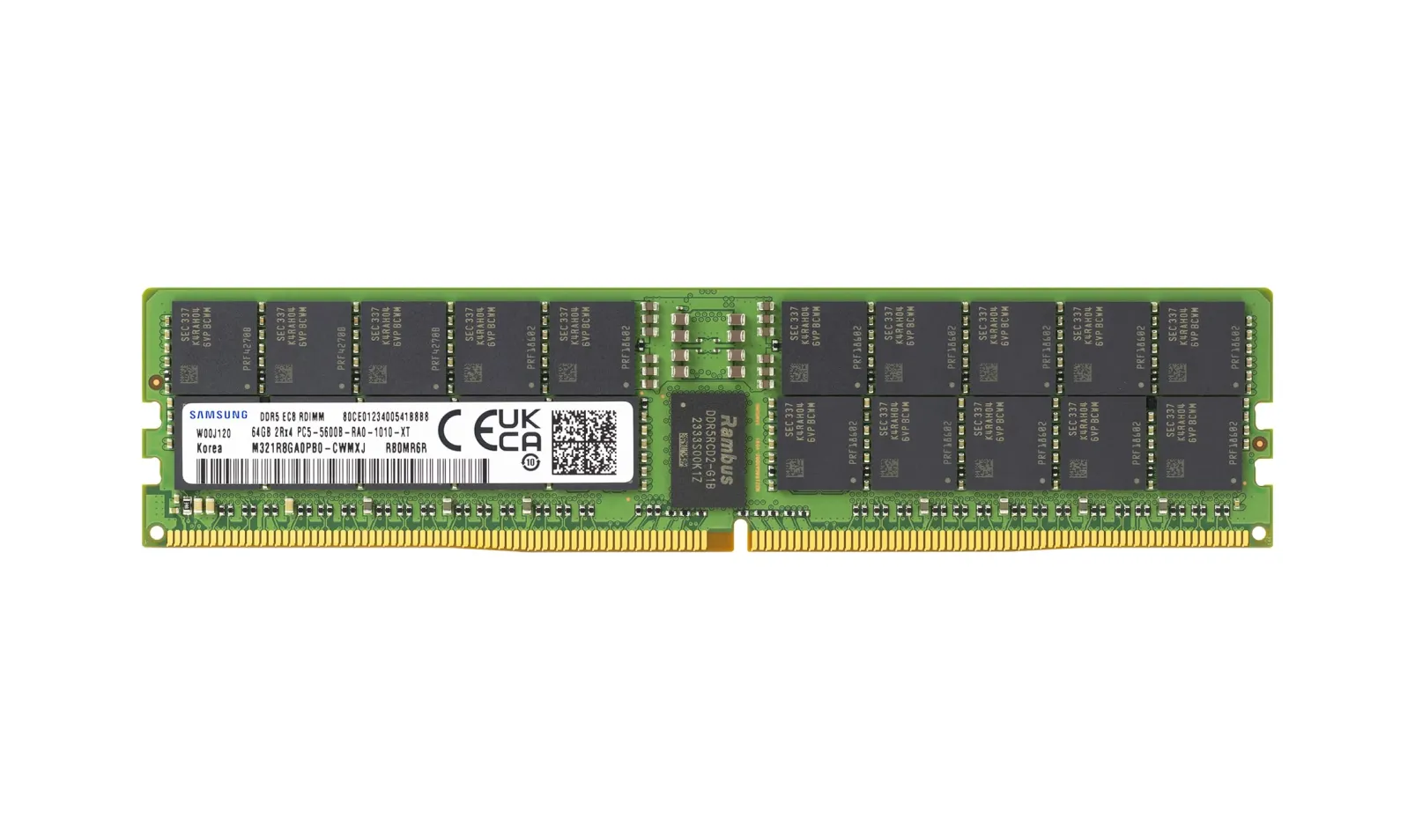HP SAMSUNG 64GB DDR5 5600MHz 2Rx4 PC5-5600B EC8 RDIMM Server Sunucu Ram M321R8GA0PB0-CWMXJ 760R8AA N38852-9C1N69683-001