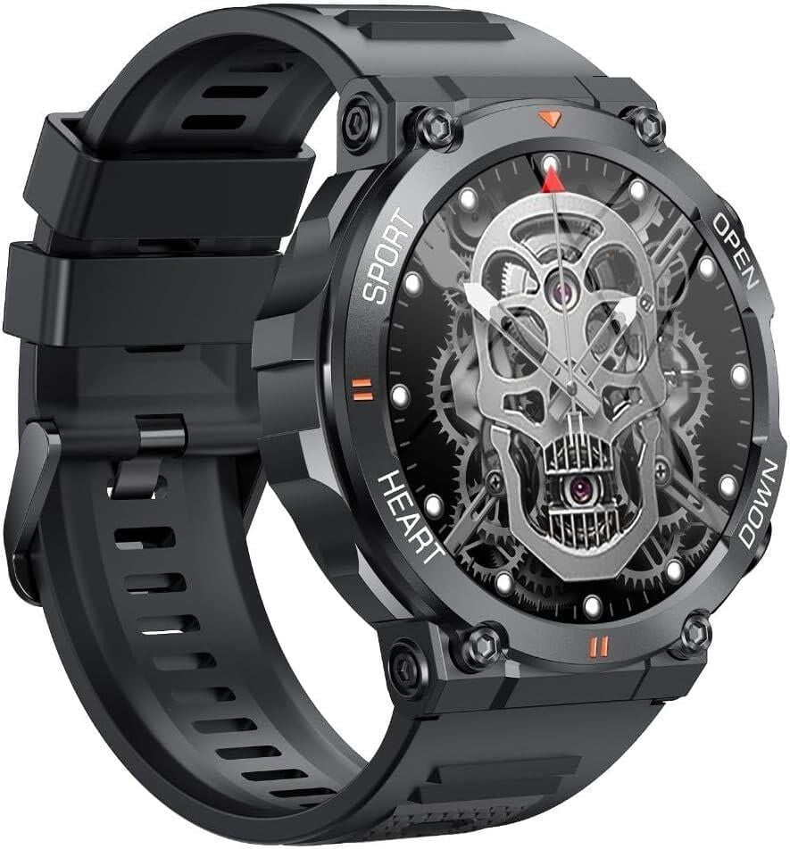 SHAZA Sesli Görüşme IP67 Nabız Tansiyon Oksijen Ölçer 1.39'' Siyah Akıllı Saat SA8003/BK