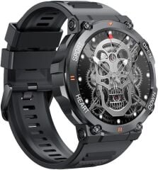 SHAZA Sesli Görüşme IP67 Nabız Tansiyon Oksijen Ölçer 1.39'' Siyah Akıllı Saat SA8003/BK