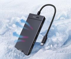UGREEN 35583 CM806 USB-C to 2xUSB-A 2xUSB-C 3.2 Gen 2 10GB/s Yüksek Hız Dört Bağlantı Noktalı Hub Siyah 0.3metre