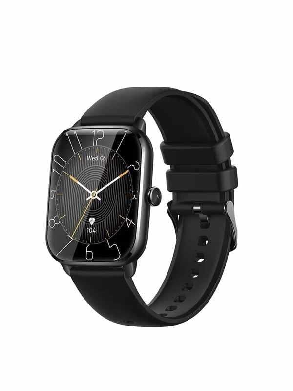 SHAZA Sesli Görüşme IP67 Nabız Ölçer 1.85 İnç Full Ekran Siyah Akıllı Saat SA8002/GR