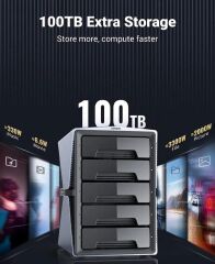 UGREEN 15974 CM646 5 Yuvalı USB-C to 2.5''-3.5'' SATA HDD SSD RAID Disk Dizisi - 2
