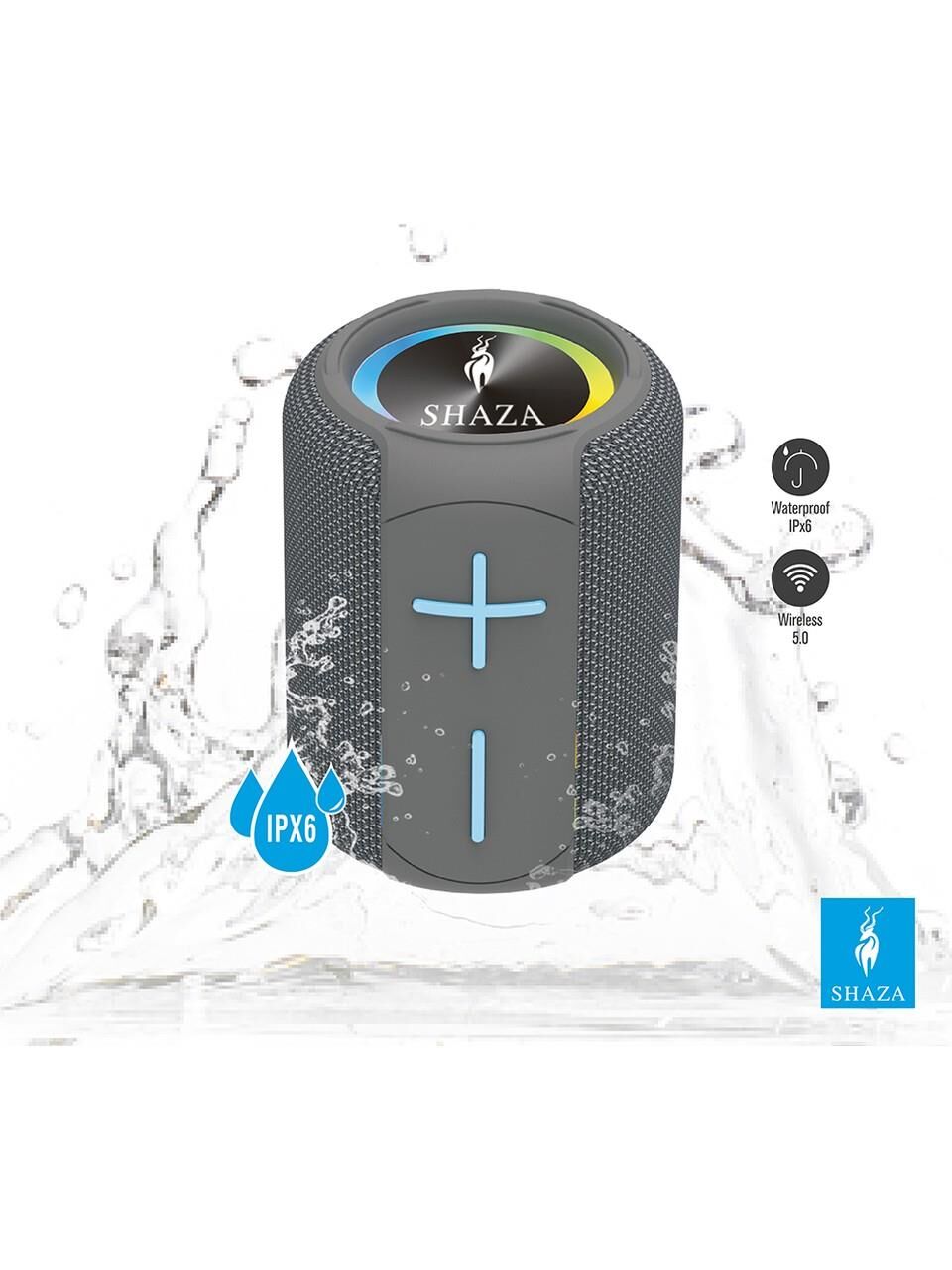 SHAZA SS4506/BK Taşınabilir 8W Ses Çıkışı RGB Bluetooth Hoparlör Gri