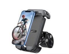 WOYAX by DEJİ WY-HR10 Holdy Motosiklet Bisiklet ATV Scooter Bağlantılı Telefon Tutucu Tutacağı Gidon