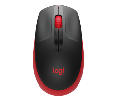 LOGİTECH M190 USB Kablosuz Mouse Kırmızı (910-005908)