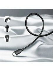 UGREEN 60116 US287 QC 3.0 Hızlı Şarj USB-A to USB-C Hızlı Şarj Kablosu Siyah 1metre
