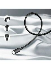 UGREEN 60116 US287 QC 3.0 Hızlı Şarj USB-A to USB-C Hızlı Şarj Kablosu Siyah 1metre