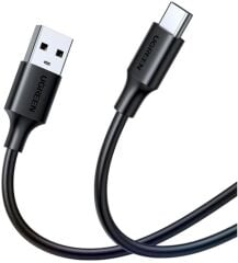 UGREEN 60117 US287 QC 3.0 Hızlı Şarj USB-A to USB-C Hızlı Şarj Kablosu Siyah 1.5metre