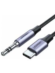 UGREEN 30633 AV143 Hi-Fi Stereo Ses USB-C to 3.5mm Aux Ses Kablosu Örgülü 1metre