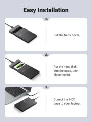 UGREEN 30725 CM471 USB-A 3.0 to Micro-B 2.5'' SATA SSD Harddisk Sabit Disk Muhafazası - 2