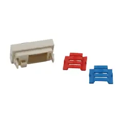 Netlink Face Plate 22.5x45mm Kanal Üstü Data Kapağı 1 Port with Slide Dust Cover 10'lu Paket - 2