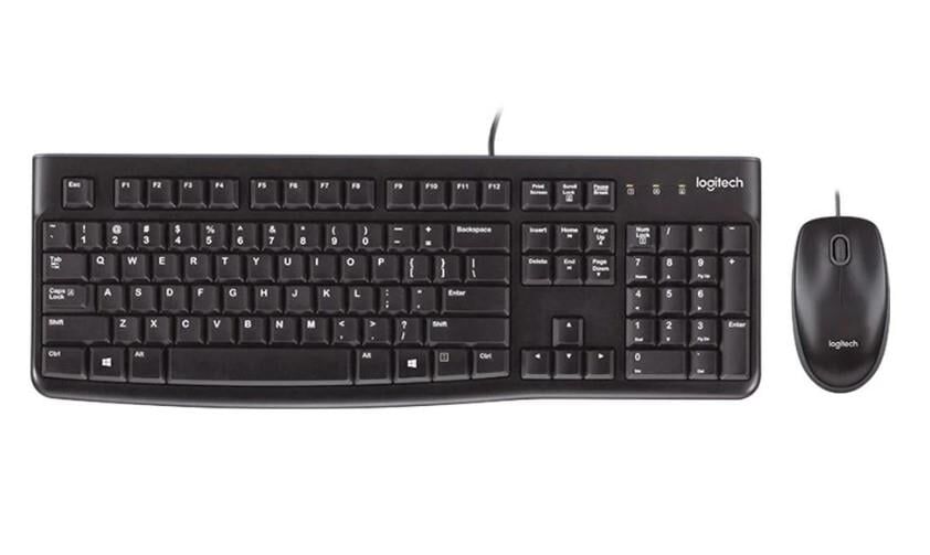 LOGİTECH MK120 USB Kablolu Q Klavye Mouse Seti Siyah (920-002560)