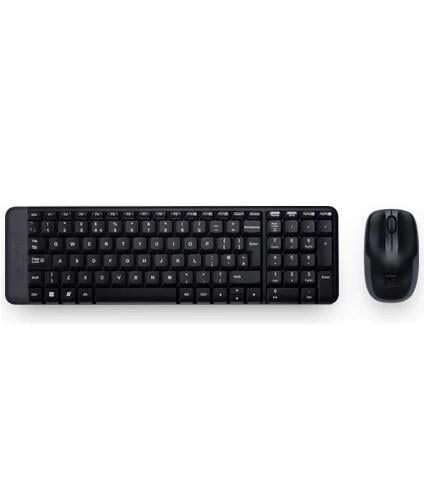 LOGİTECH MK220 USB Kablosuz Q Klavye Mouse Seti Siyah (920-003163)