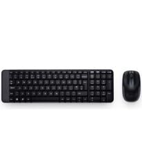 LOGİTECH MK220 USB Kablosuz Q Klavye Mouse Seti Siyah (920-003163)