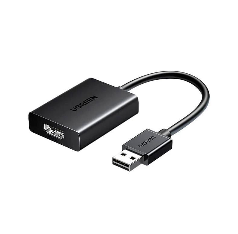UGREEN 25161 CM679 USB to HDMI Dönüştürücü 1080P 60Hz Video Ses Senkronizasyon Adaptörü Siyah 15cm