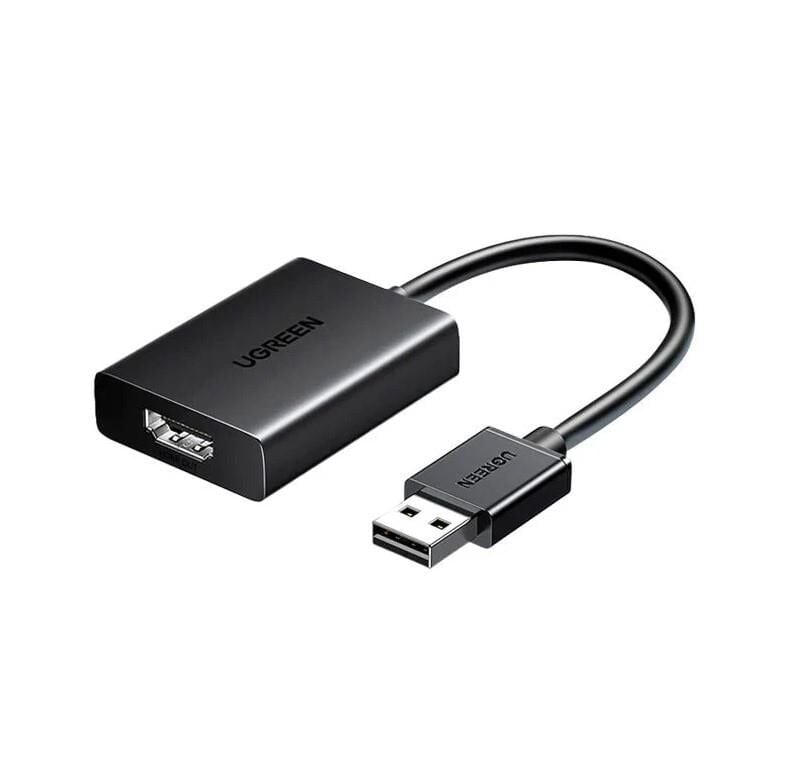 UGREEN 25161 CM679 USB-A to HDMI Dönüştürücü 1080P 60Hz Video Ses Senkronizasyon Adaptörü Siyah 15cm