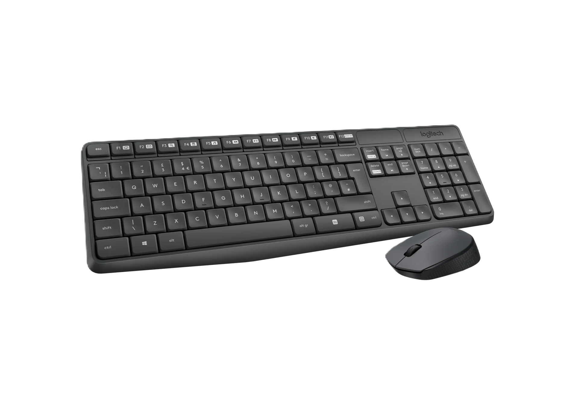 LOGİTECH MK235 USB Kablosuz Q Klavye Mouse Seti Siyah (920-007925)