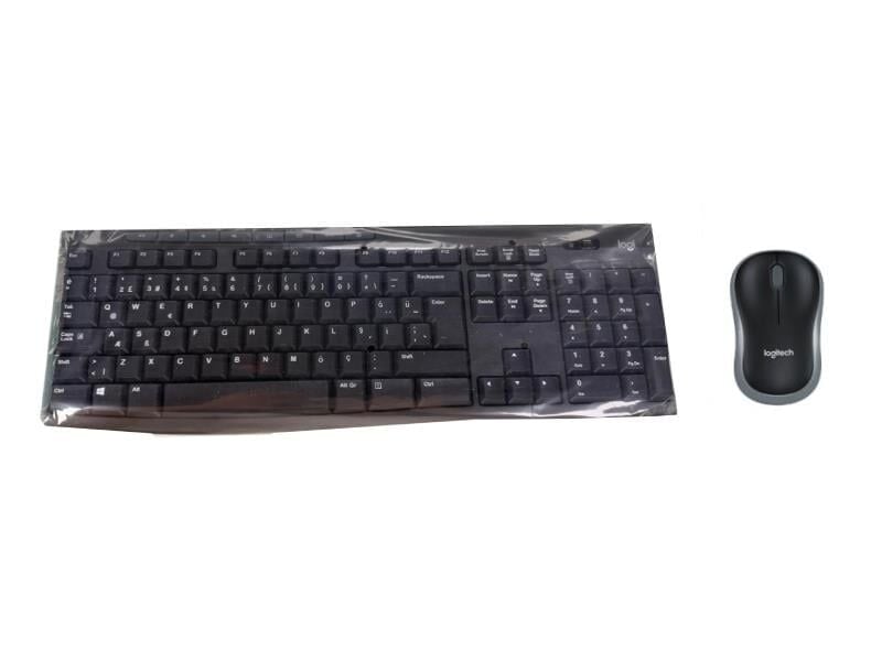 LOGİTECH MK270 USB Kablosuz Q Klavye Mouse Seti Siyah (920-004525)