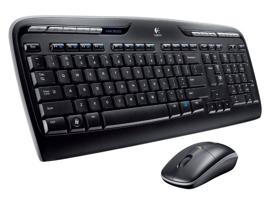 LOGİTECH MK330 USB Kablosuz MultiMedia Q Klavye Mouse Seti Siyah (920-003988)