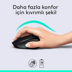 LOGITECH MK345 Comfort USB Kablosuz Q Klavye Mouse Seti Siyah (920-006514)