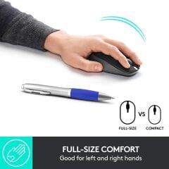 LOGİTECH M190 USB Kablosuz Mouse Siyah (910-005905) - 2