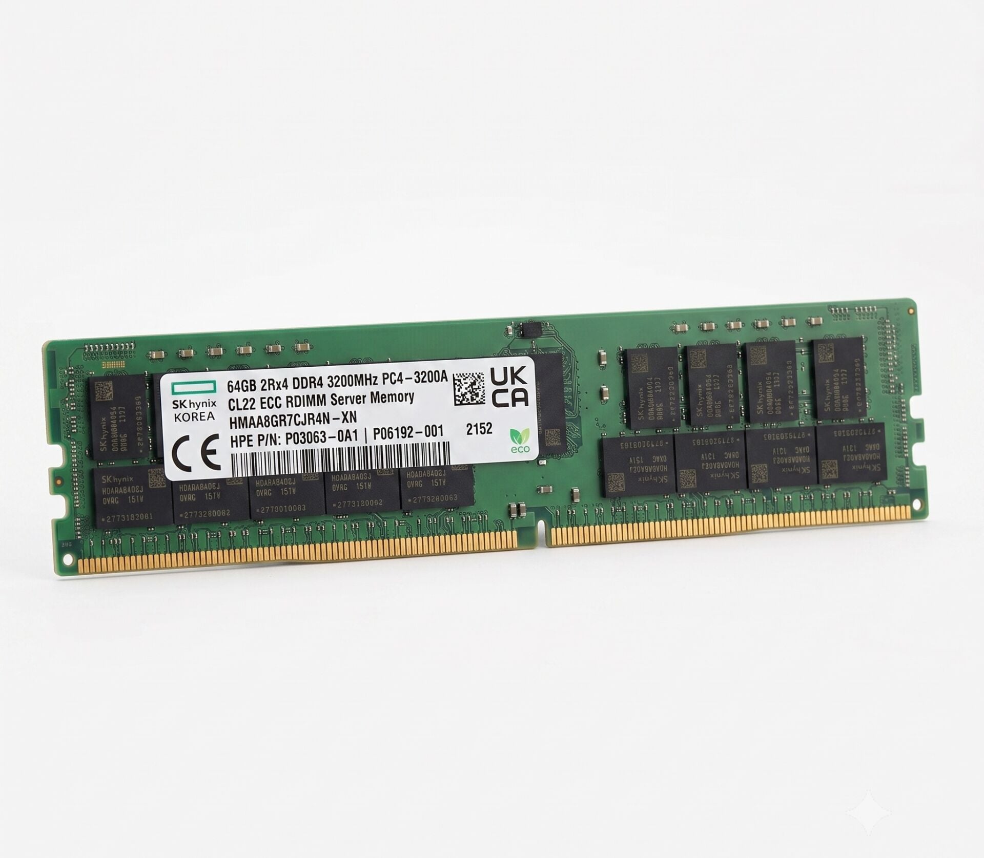 HPE SK HYNİX 64GB DDR4 3200MHz 2Rx4 PC4-3200A CL22 ECC RDIMM Server Sunucu Ram HMAA8GR7CJR4N-XN P03063-0A1 P06192-001
