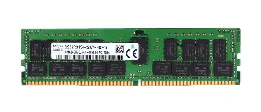 HPE SK HYNİX 32GB DDR4 2933MHz 2Rx4 PC4-2933Y 1.2V CL21 ECC RDIMM Server Sunucu Ram HMA84GR7CJR4N-WM P03052-091U P06189-001