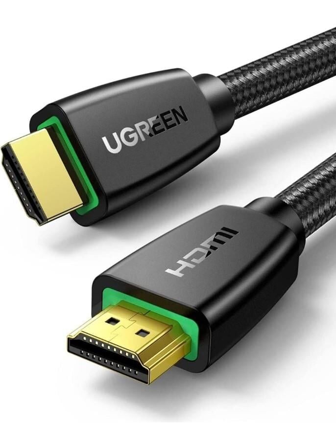UGREEN 40410 HD118 HDMI Kablo 4K 18GB/s HDMI 2.0 Örgülü Görüntü ve Ses Aktarma Kablosu Siyah 2metre