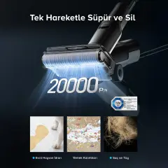 ROBOROCK F25 Ace Islak Kuru Şarjlı Dikey Süpürge