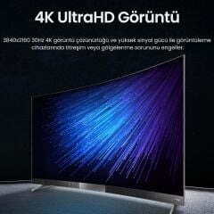 UGREEN 40203 8 Port HDMI Çoklayıcı Splitter 4K Ultra HD 3840x2160 30Hz 35metre İletim Mesafesi