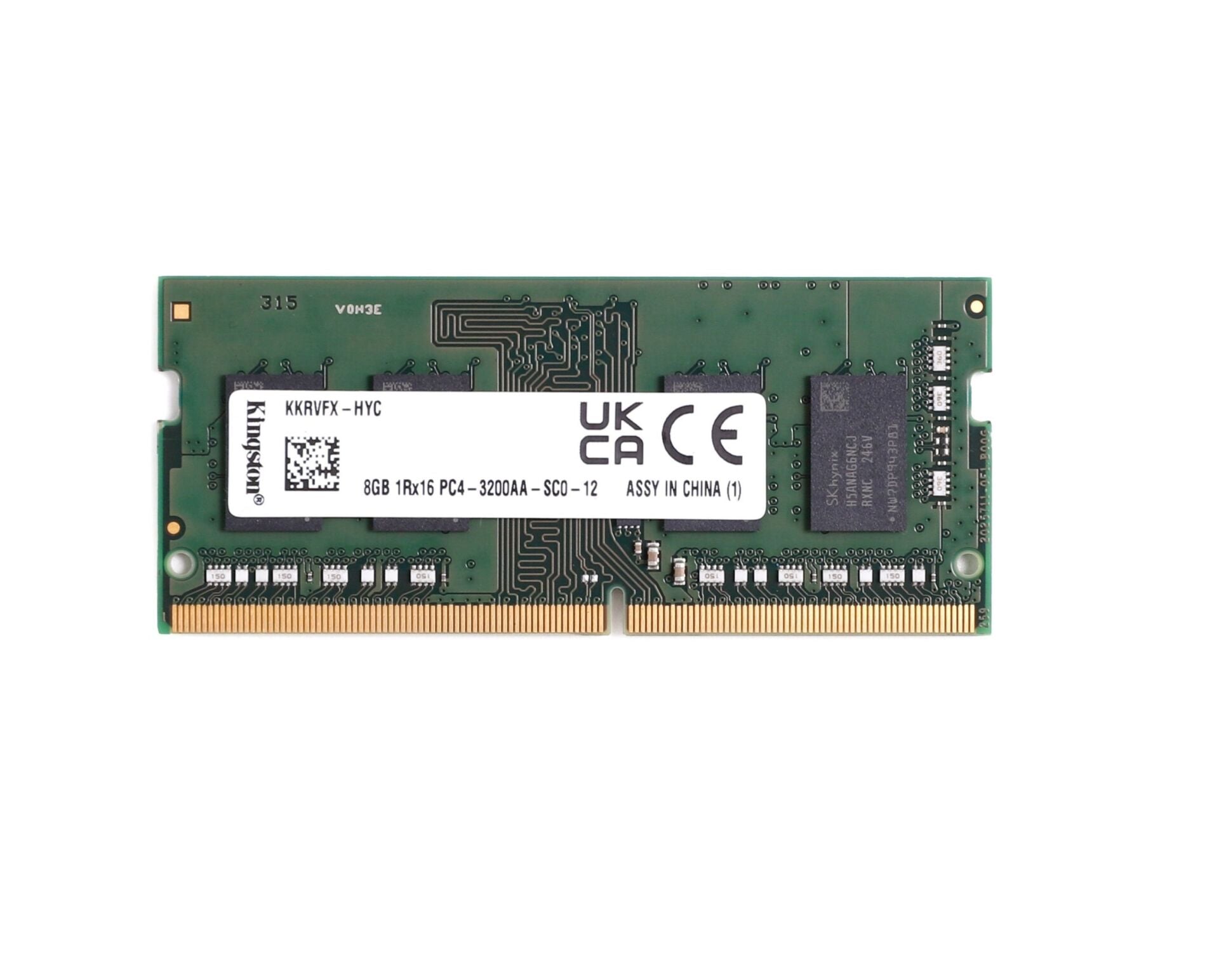 KİNGSTON 8GB DDR4 3200MHz 1Rx16 PC4-3200AA CL22 SODIMM Notebook Ram KKRVFX-HYC 44918163