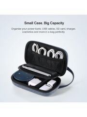 UGREEN 50903 LP152 Çok Bölmeli Halka Tutacak Organizer Düzenleyici Seyahat Çantası Çift Fermuar Dizaynı