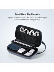 UGREEN 50903 LP152 Çok Bölmeli Halka Tutacak Organizer Düzenleyici Seyahat Çantası Çift Fermuar Dizaynı