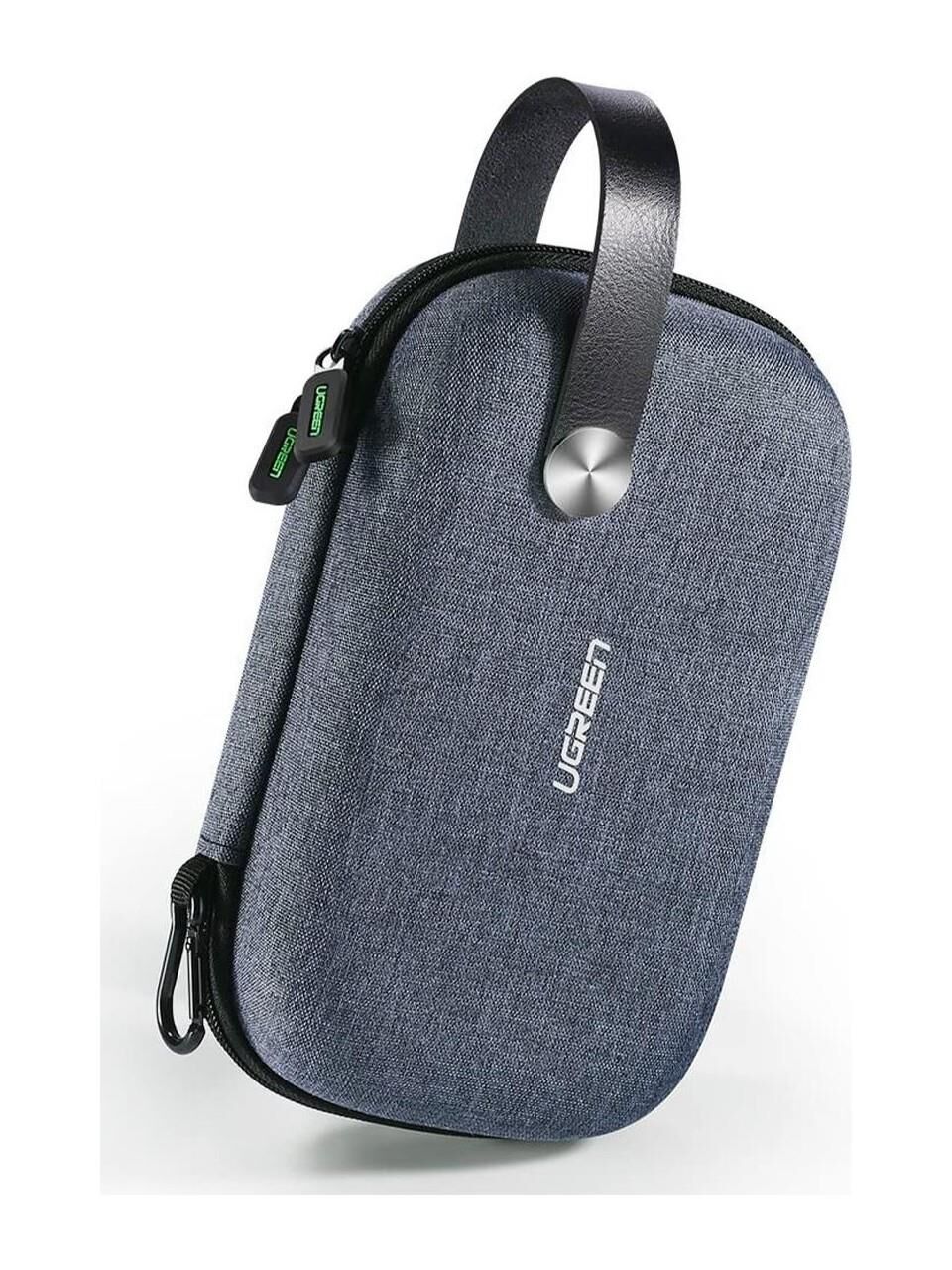 UGREEN 50903 LP152 Çok Bölmeli Halka Tutacak Organizer Düzenleyici Seyahat Çantası Çift Fermuar Dizaynı