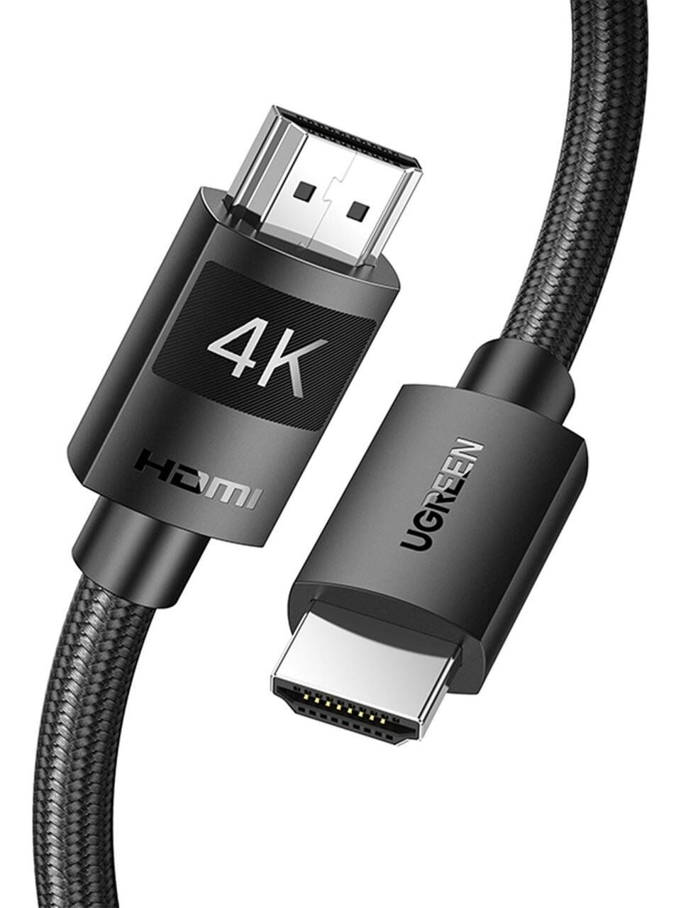 UGREEN 30999 HD119 Esnek ve Dayanıklı 4K 60Hz HDMI 2.0 Görüntü Aktarma Kablosu Örgülü 1metre