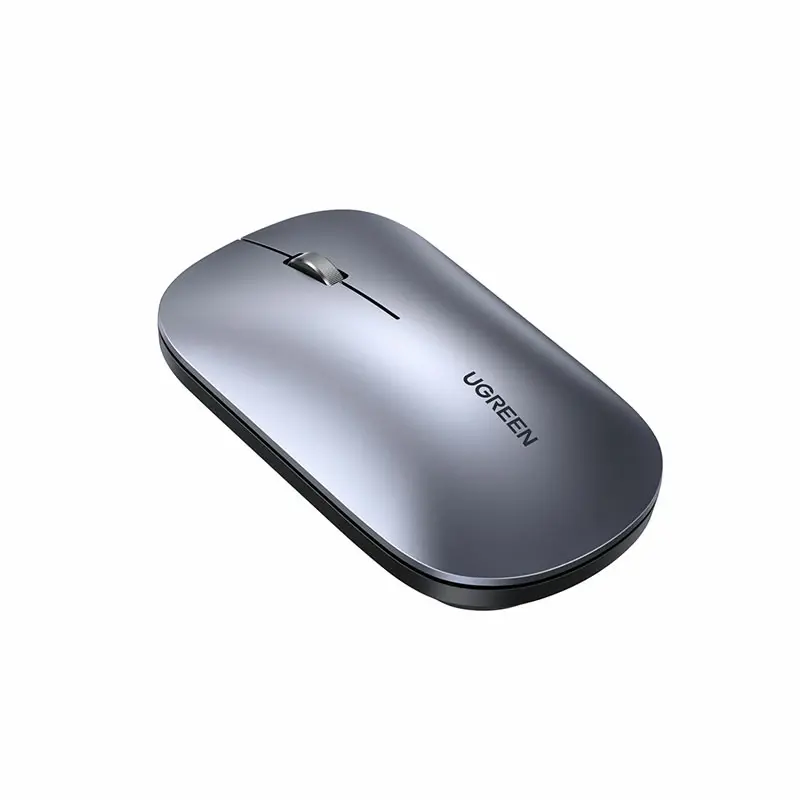 UGREEN 65180 M256 Dual Mode 4000dpi 2.4GHz Kablosuz ve Bluetooth Sessiz Optik Mouse Gri