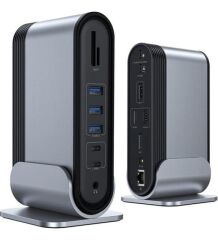 BASEUS Working Station 16 in 1 Çok Fonksiyonlu Type-C HUB Adaptör CAHUB-HG0G