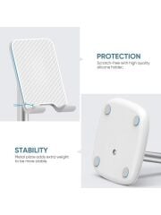 UGREEN 60343 LP177 Ayarlanabilir Açı Masaüstü Telefon Standı Beyaz Şarj İçin Boşluklu Tasarım Sağlam ve Dayanıklı