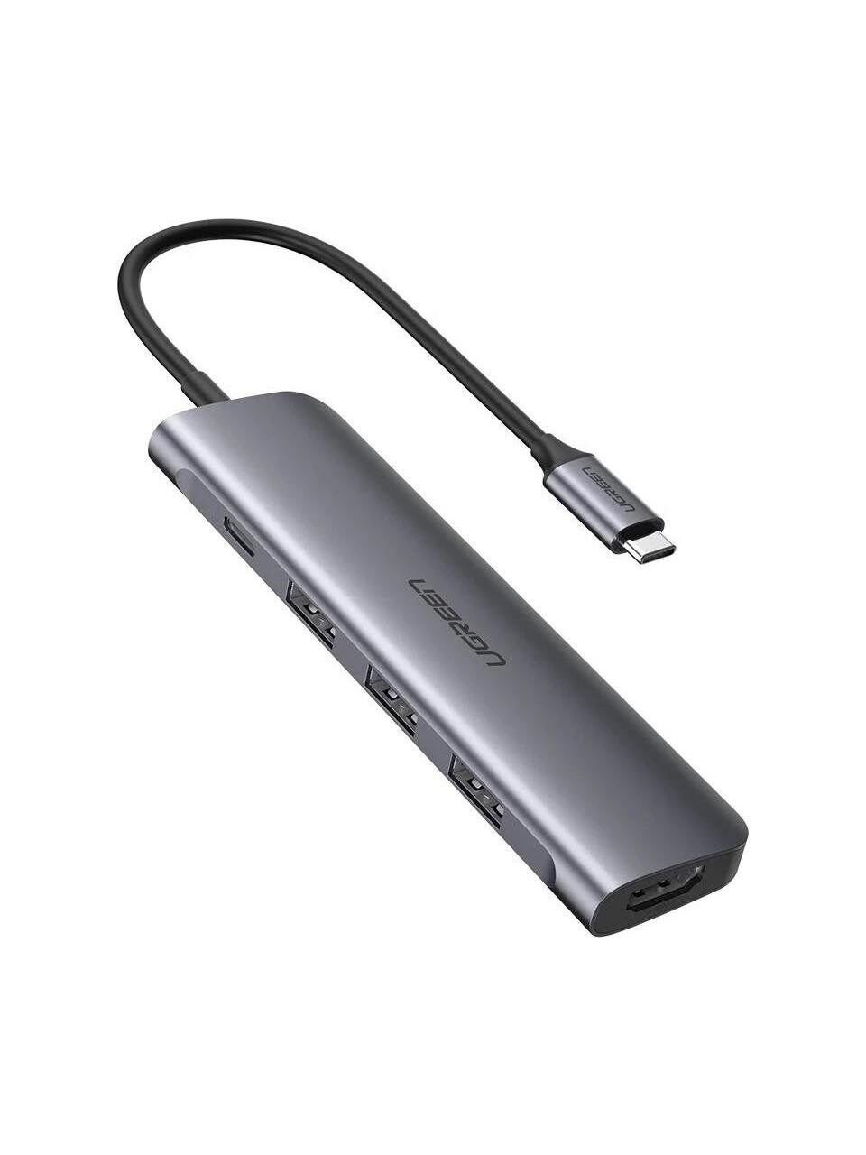 UGREEN 50209 CM136 5 in 1 USB C to 4K HDMI USB 3.0 Hub Çoklayıcı 100W PD Şarj Desteği 5GB/s Veri Aktarımı