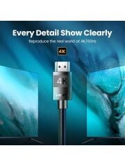 UGREEN 40104 HD119 Esnek ve Dayanıklı 4K 60Hz HDMI 2.0 Görüntü Aktarma Kablosu Örgülü 10metre - 2