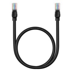 BASEUS PCWL-A101 CAT5 1000Mbps Gigabit Yüksek Ağ Hızı Ethernet Kablosu Siyah 1.5metre B00133206111-02