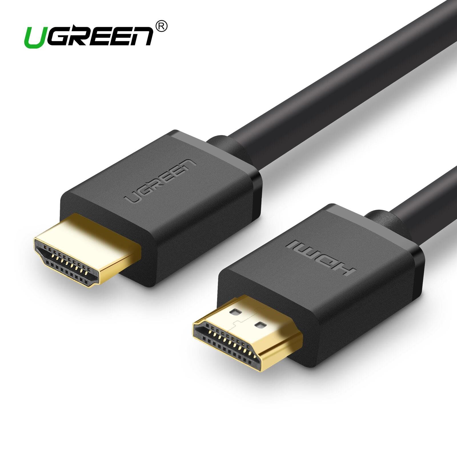UGREEN 10108 HD104 UHD 4K Yüksek Hızlı Ethernet ve 2.0 HDMI Kablosu Siyah 3metre