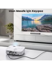 UGREEN 50500 HD141 8K 60Hz 4K 120Hz 2K 165Hz HDMI 2.1 Fiber Optik Görüntü Aktarma Kablosu 50metre
